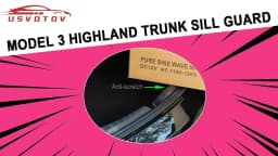 For 2026 2025 2024 Tesla Model 3 Highland Rear Bumper Guard Protector TPE Trunk Bumper Sill Cover Model 3 Highland Accessories