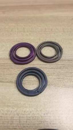 Titanium Alloy Rotating Ring Buckle Keychain Waist Belt Buckle Spring Lock Keyring Outdoor Tool EDC Unboxing Tool