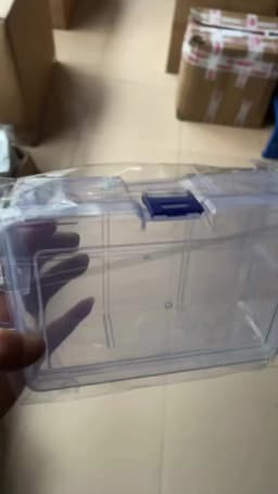 Clear Plastic Box Rectangular Screwdrivers Bits Tools Bleads Dustproof Waterproof Packing Storage Cases Container