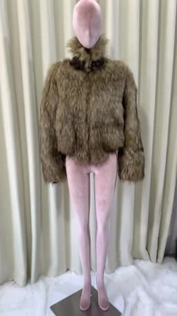 Mauroicardi Spring Winter Cool Short Warm Thick Hairy Shaggy Patchwork Faux Fox Fur Coat Jacket Women Luxury Designer Clothes