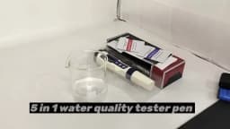 5 In 1 Digital Water Quality Tester Pen PH TDS EC Meter Pen with Backlight for Aquarium Water Temperature Tester