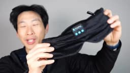 Soft Sleep Mask Bluetooth Wireless Headphones, Sleeping Headphones Adjustable Music Eye Mask Silk for Sleeping Meditation