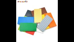 50pcs DIY Building Blocks 6x12 Dots Thin Figures Bricks Educational Creative Size Compatible With 3028 Toys for Children