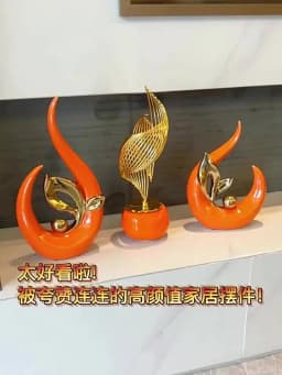 KEMORELA 1/2PCS Home Decoration Luxury Statues Simple Style Holiday Decorations TV Cabinet Wine Cabinet Office Desk Accessories