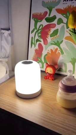 Table Lamp Bedside Lamp For Bedroom 16 Color Changing Touch Night Light RGB Remote Dimmable Rechargeable Portable Room Light