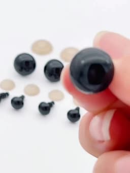 6-18mm Black Plastic Eye For Craft Doll Decoration Accessories Safety Eyes Amigurumi For Toy Animal Eye Doll Toys 50/100pcs