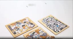 Kids Creative Animal Shape Puzzles Table Games Dog Cat Panda Stacked Puzzle Brain Games Montessori Thinking Education Wooden Toy