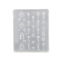 Art Moulds Silicone Template Designing Tool Lock Theme Silicone Handmade Molds for Manicure Creation