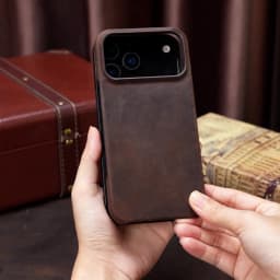 for Magsafe Case for iPhone 15 16 17 18 Pro Max Air Retro Luxury Full Grain Cowhide Genuine Oiled PULL-UP Leather Magnetic Cover