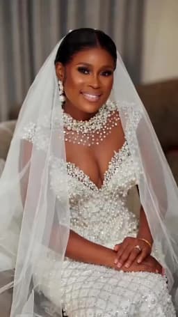 Customized Arabic Mermaid Wedding Dresses Luxury Pearls Beaded Illusion Long Sleeve Plus Size Bridal Gowns Vestidos De Novia