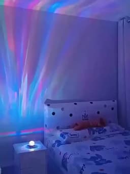 New Arctic Ripple Dynamic Light Shadow Starry Sky Lamp, Romantic Mood Night Light for Bedroom, Suitable for Room and Living Room
