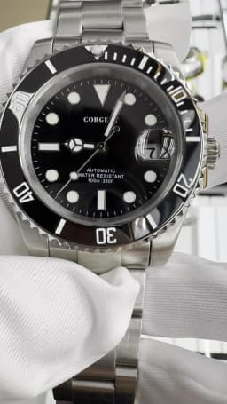 Customized Logo Reloj Men's Mechanical Automatic Wristwatch NH35 Movement 40mm Dial 100M Waterproof Sapphire Glass DIY Corgeut