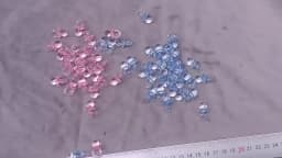 Blue/Pink Transparent Acrylic Mini Pacifier For Boy Girl Gender Reveal Baby Shower Favor DIY Party Decoration Cake Birthday Gift