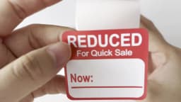 Reduced Stickers Price Pricing Retail Tags 1.5" X 2" Grocery Store Food Labels 500 Pcs