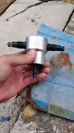 Nibble Metal Cutting Double Head Sheet Metal Nibbler Sheet Nibbler Saw Cutter Tool Drill Attachment Free Cutting Tool Metal Cut