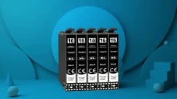 Jhaan 5X T1631 Multipack Compatible with 16 XL Black T1631 Printer Cartridges for Workforce WF-2760 WF-2630 WF-2510