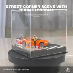 Collector 1/64 Car Model Parking Lot Small-scale Scene Acrylic Display Dust Cover Storage Box Friends Gifts Collect Ornaments