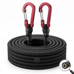 Heavy Duty 8mm Bungee Cords Latex Elastic Tie Strap With Aluminum Carabiner Hooks For Camping Tent Luggage Packing Ropes