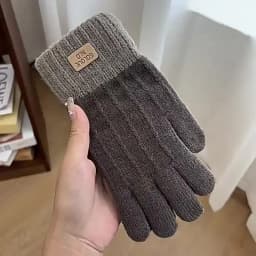 New Touchable Screen Winter Gloves Warm Knitted Touch Screen Gloves Full Finger Windproof Cold Proof Gloves Outdoor Sports