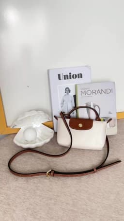 Genuine Leather Shoulder Strap Fit For Longchamp Mini Le Pliage Punch Free Crossbody Bag Strap Accessories