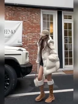 Winter New Puff Down Jacket Female Thickened White Duck Down Warm Coat Women Medium-length Loose Solid Thick Hooded Overcoat