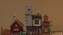 3021PCS Medieval Market Street Building Blocks Set Retro View Architecture Modular Assembly Model Collect Home Ornament Creative Toys Adult Gifts