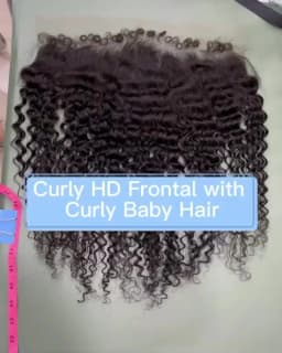 Phashion 26 28 Inch 13x6 Deep Curly Lace With Curly Baby Edges 6x6 Closure Real Hd Lace Melt Skin Full Frontal Only Human Hair