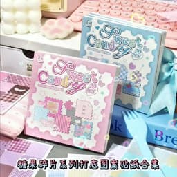 TIANZI Cartoon Die Cut Stickers Book 20/40 Sheets Decorative Diary Scrapbooking Supplies Handmade Japanese Stationery