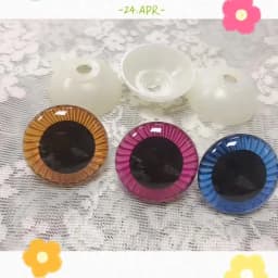 20pcs Laser Plastic Safety Eyes For Crochet Stuffed Toys Amigurumi Color Mixed Sizes Box Kawaii Doll Accessories 11/13/15/28mm