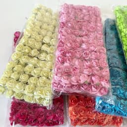 Mini Artificial Rose Bouquet Paper Fake Flowers for Home Decor Wedding Decoration Christmas New Year 2023 Ornaments Accessories