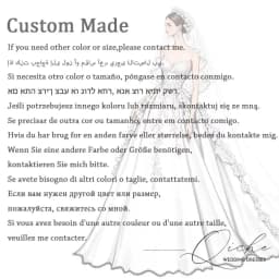 QICHE Customized Wedding Dress Fees or Fast Fees