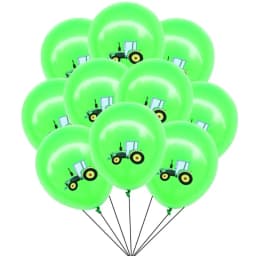 10/30Pcs Construction Tractor Theme Excavator Latex Balloons Truck Vehicle Baby Shower Kids Boys Birthday Party Supplies