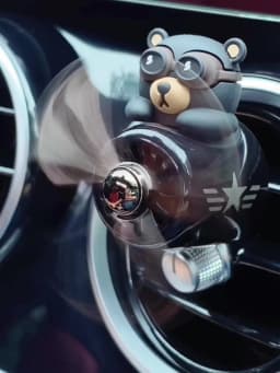 Odorless DIY perfume ornament airplane pilot bear car air freshener decoration accessories aroma vent clip fragrant diffuser men