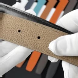 Luxury Belt Ultra-Thin Pointed Belt Headless Men And Women First Layer Cowhide H Buckle Replacement Belt Buckleless 3.2/3.8cm