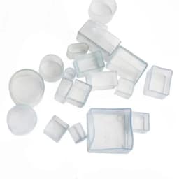 4pcs Square Silicone Chair Leg Caps Non-slip Table Foot Dust Cover Socks Floor Protector Pads Pipe Plugs Furniture Leveling Feet