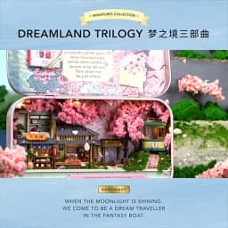 DIY Box Theater Kit 3D Wooden Dollhouse Mini Doll House Kit 3D Puzzle Assembly Making Room Toys Home Decorations For Adults Gift