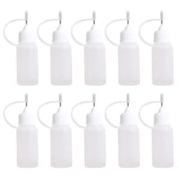 10 pcs Drip Glue Needle Bottle for Epoxy Resin Mold Plastic Squeeze Bottles With Syringe Needle Tip DIY Crafts Tools Injection