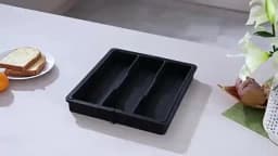Kitchen Silverware Drawer Organizer Expandable Utensil Tray Adjustable for Spoons Forks Knives Flatware and Cutlery Organizer