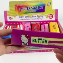 12PCS Full Box Cartoon Series Soft Butter Squishy, Soft Silicone Butter Stick Squeeze Toy, Party Favor Mini Gifts