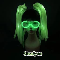 Disco Luminous Flashing Noodles Headband Light up Braid Headband Women Bar Club Night Show Headwear Supplies