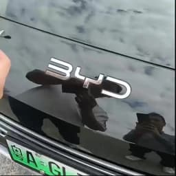 Car Black Front Badge Sticker Black Rear Emblem Black Warrior Car Modification Logo Suitable for BYD Seal U Hiace 6 DM-i EV Song