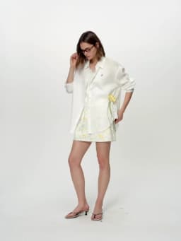 DUSHU 【Breathable Series】 Drop-Shoulder Multi-Color Linen Shirt New Summer Arrival Ramie Top Long Sleeve Leisure Sun-protection