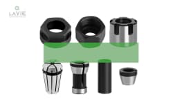 LAVIE Carving Machine Collet Trimming Machine Woodworking Accessories Adapter ER Clamp Nut -C NUT COLLET