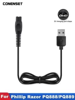 5V USB Charger For Philips Norelco S3000 Series S3208 S3109 S3108 S3209 S1118 S1213 S3202 Shaver