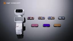 K&F CONCEPT ND Filters for Insta360 Luna Ultra Magnetic Filter UV CPL Black Mist 1-4 Variable Neutral Density Lens Filters