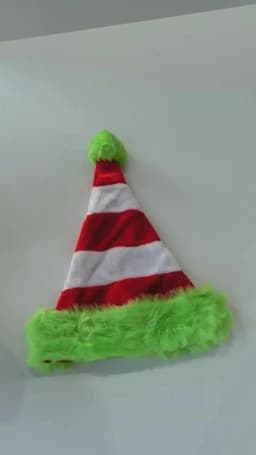 Splicing Christmas Santa Hat Xmas Long Plush Holiday Red Hat For Woman And Man Unisex 2025 New Year Festive Party Supplies Gifts