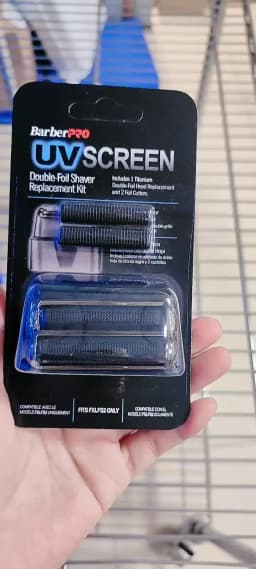 Replacement Foil and Cutter Fit for BaBylissPRO UV Double Foil Shavers - Replacement Head For use with UV Foil Shavers ONLY