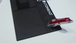 Magnetic Barber Mats for Clippers Dedicated Slots Anti-Slip Heat Resistant Barber Station Organizer Mat