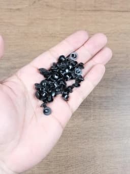 24pcs Black Steel Short Post Chicago Screw Set Cross Head Perfect for DIY Kydex and Leather Holsters/Clips and Sheaths