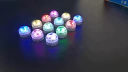 Led Submersible Night Light Lamp RGB Underwater Light Wedding Tea Light Vase Fish Tank Pool Party Christmas Decorative Lights